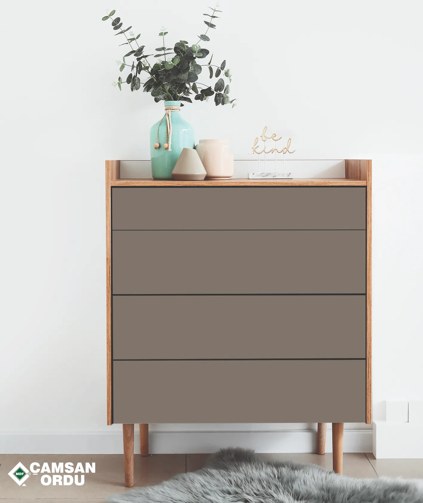 Çamsan Ordu Meteor Gri MDFLAM